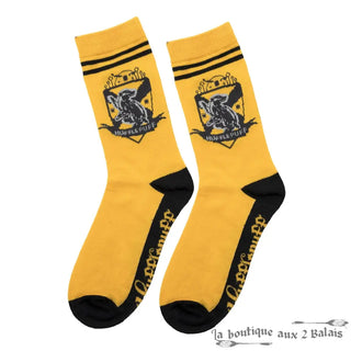 Set 3 Paires de Chaussettes Poufsouffle Harry Potter Taille 35-45