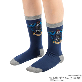 Set 3 Paires de Chaussettes Serdaigle Harry Potter Taille 35-45
