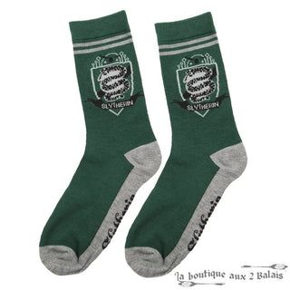 Set 3 Paires de Chaussettes Serpentard Harry Potter Taille 35-45