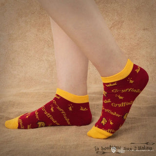 Set 3 Paires de Socquettes Gryffondor Harry Potter Taille 35-45