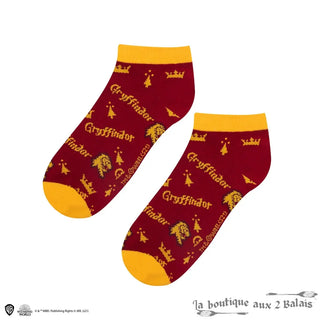 Set 3 Paires de Socquettes Gryffondor Harry Potter Taille 35-45