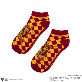 Set 3 Paires de Socquettes Gryffondor Harry Potter Taille 35-45