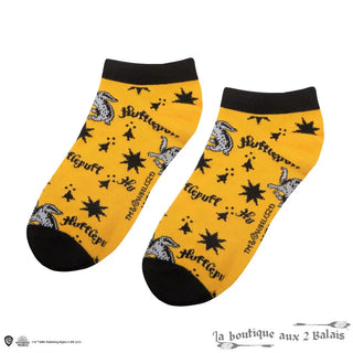 Set 3 Paires de Socquettes Poufsouffle Harry Potter Taille 35-45