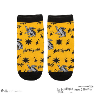 Set 3 Paires de Socquettes Poufsouffle Harry Potter Taille 35-45