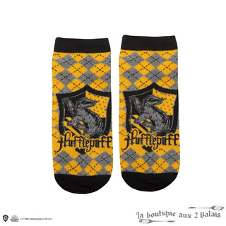 Set 3 Paires de Socquettes Poufsouffle Harry Potter Taille 35-45