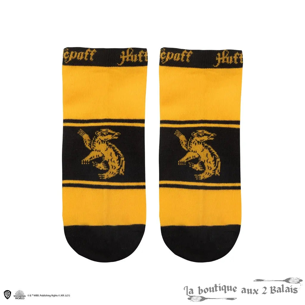 Set 3 Paires de Socquettes Poufsouffle Harry Potter Taille 35-45