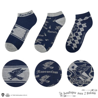 Set 3 Paires de Socquettes Serdaigle Harry Potter Taille 35-45