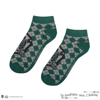 Set 3 Paires de Socquettes Serpentard Harry Potter Taille 35-45