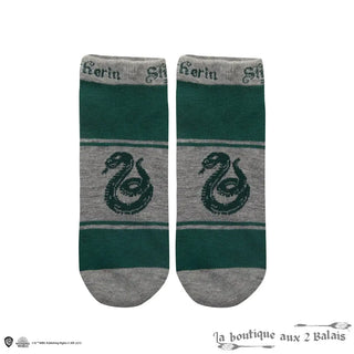 Set 3 Paires de Socquettes Serpentard Harry Potter Taille 35-45