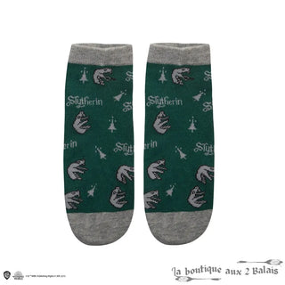 Set 3 Paires de Socquettes Serpentard Harry Potter Taille 35-45