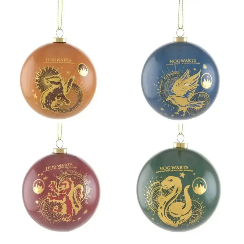 Set 4 Boule de Noël Yules -  La boutique Aux 2 Balais