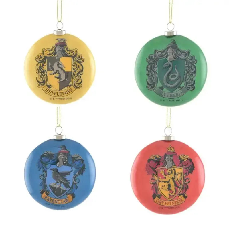 Set 4 Boules de Noël Flat -  La boutique Aux 2 Balais