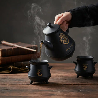 Set Théière 1000ml et 2 Mugs Chaudrons Harry Potter - Finition Dorée -  La boutique Aux 2 Balais