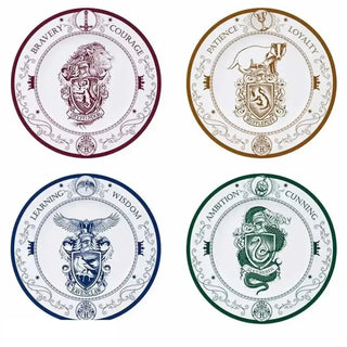 Set de 4 Assiettes en Porcelaine -  La boutique Aux 2 Balais