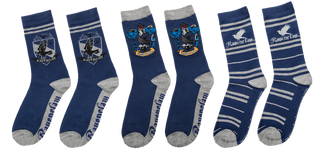 Set 3 Paires de Chaussettes Serdaigle Harry Potter Taille 35-45