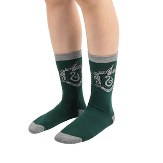 Set 3 Paires de Chaussettes Serpentard Harry Potter Taille 35-45