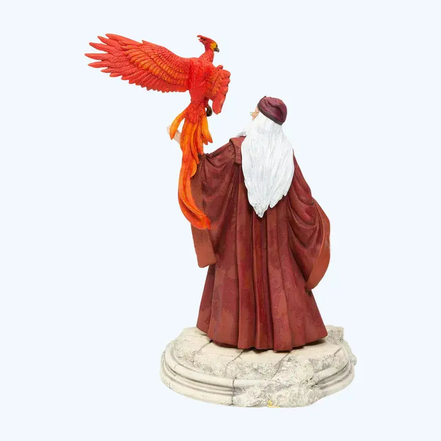 Statuette Albus Dumbledore & Fumseck - 29cm -  La boutique Aux 2 Balais