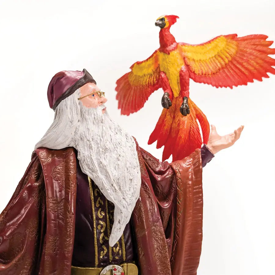 Statuette Albus Dumbledore & Fumseck - 29cm -  La boutique Aux 2 Balais
