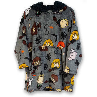 Sweat Plaid À Capuche Pour Enfant Avec Personnages Chibi De Harry Potter Poudlard -  La boutique Aux 2 Balais