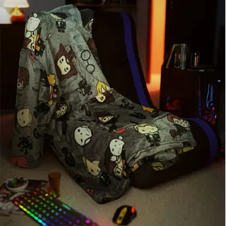 Sweat Plaid À Capuche Pour Enfant Avec Personnages Chibi De Harry Potter Poudlard -  La boutique Aux 2 Balais