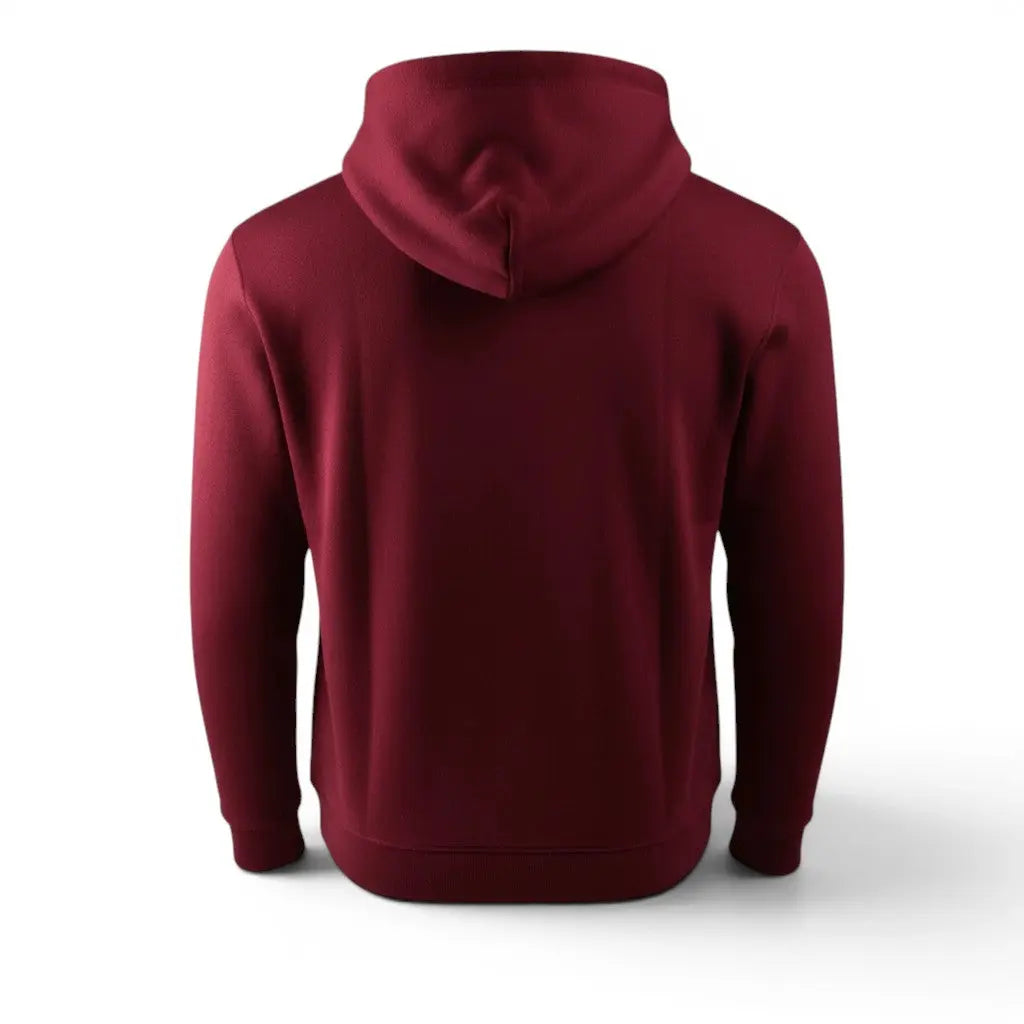 La boutique Aux 2 Balais Sweatshirt bordeaux Poudlard Express Voie 9¾ en coton et polyester avec patch brodé, capuche et poche kangourou.