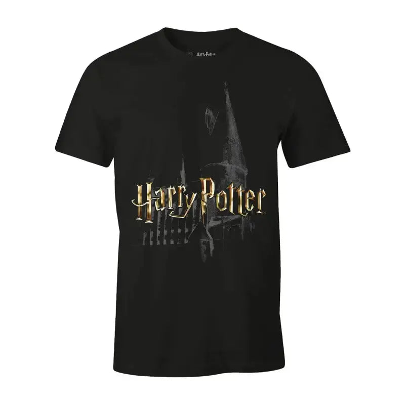 T-Shirt Chateau de Poudlard Noir -  La boutique Aux 2 Balais