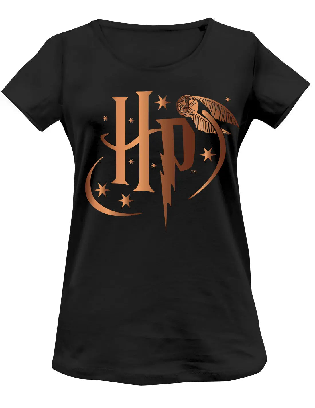 T Shirt Harry Potter Dorée Femme -  La boutique Aux 2 Balais