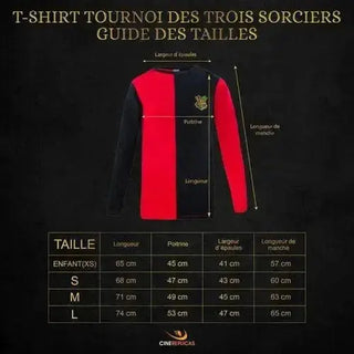 T-Shirt Harry Potter - Tournoi des 3 Sorciers -  La boutique Aux 2 Balais