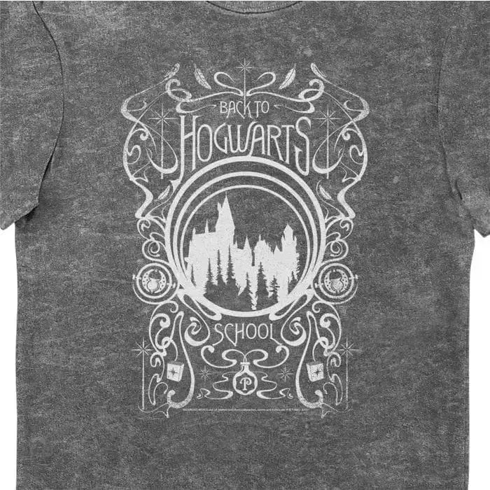 T-shirt Back to Hogwarts gris -  La boutique Aux 2 Balais