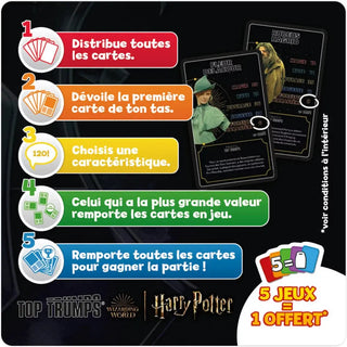 TOP Trumps Les Heros de Poudlard -  La boutique Aux 2 Balais