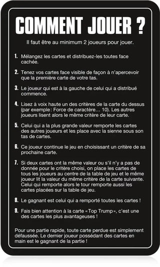 TOP Trumps Les Heros de Poudlard -  La boutique Aux 2 Balais