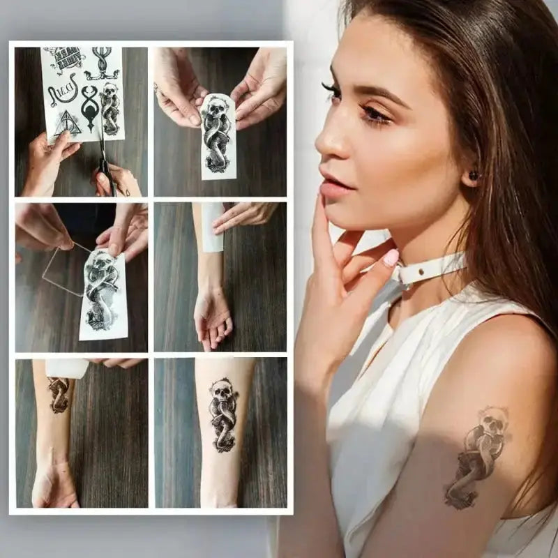 tatouages éphémères Harry Potter designs variés