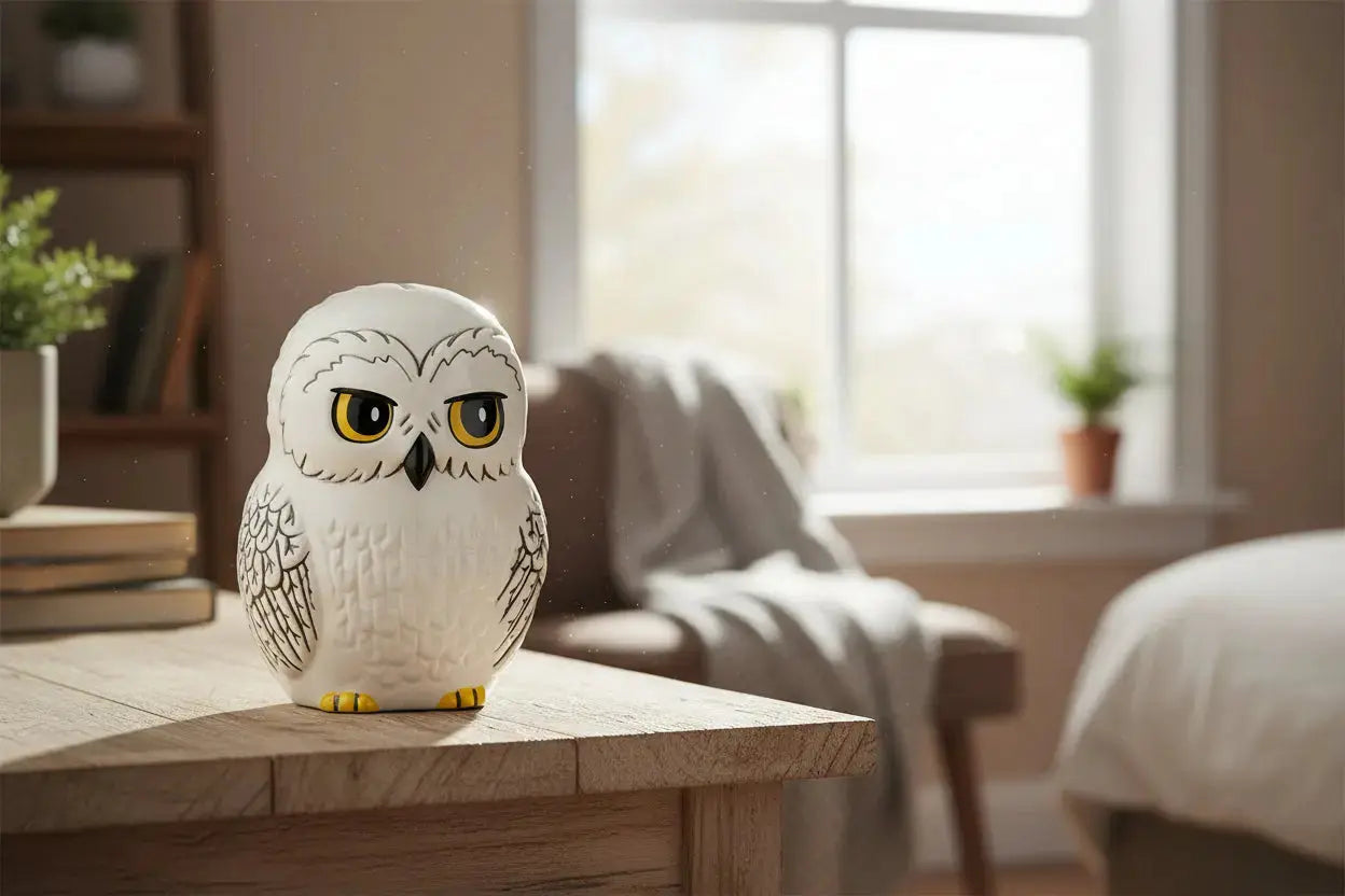 Tirelire Harry Potter Hedwige en Céramique - 13 cm -  La boutique Aux 2 Balais
