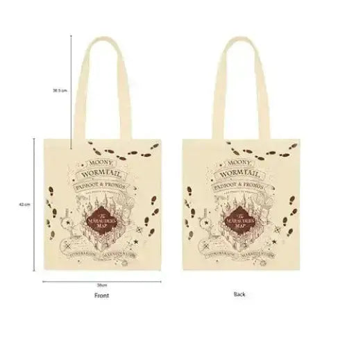 Tote bag Carte du Maraudeur -  La boutique Aux 2 Balais