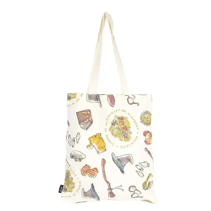 Tote bag Elements de Poudlard -  La boutique Aux 2 Balais