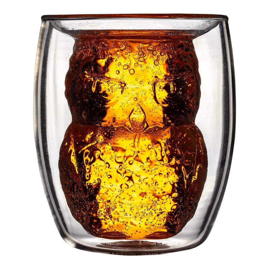 Verre 3D Double Paroi Hedwige -  La boutique Aux 2 Balais