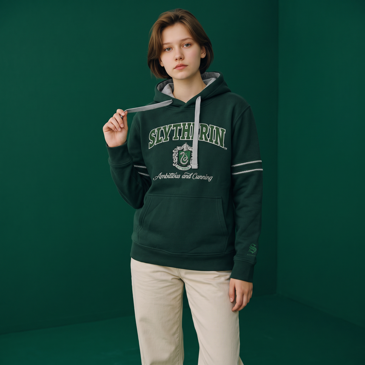 Sweat-shirt à capuche Serpentard Edition Signature