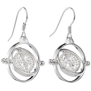 Boucles d'oreilles Retourneur de temps Argent 925ème avec Cristaux