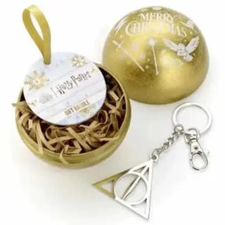 Boule De Noël + Porte-clés Noel Harry Potter La Boutique Aux 2 Balais