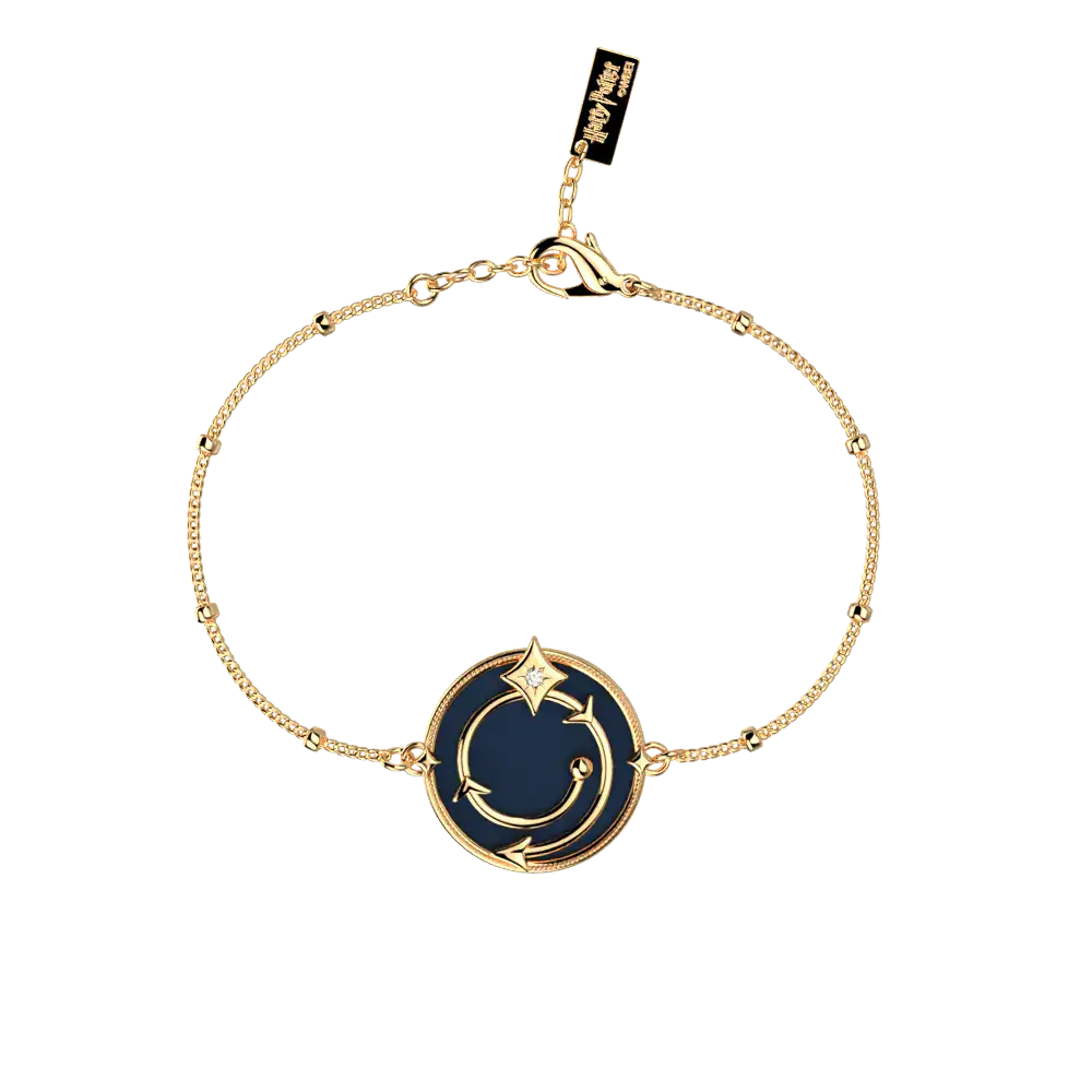 Bracelet Chaîne Enchantement Harry Potter - Doré - Licence officielle Warner Bros. - La boutique Aux 2 Balais