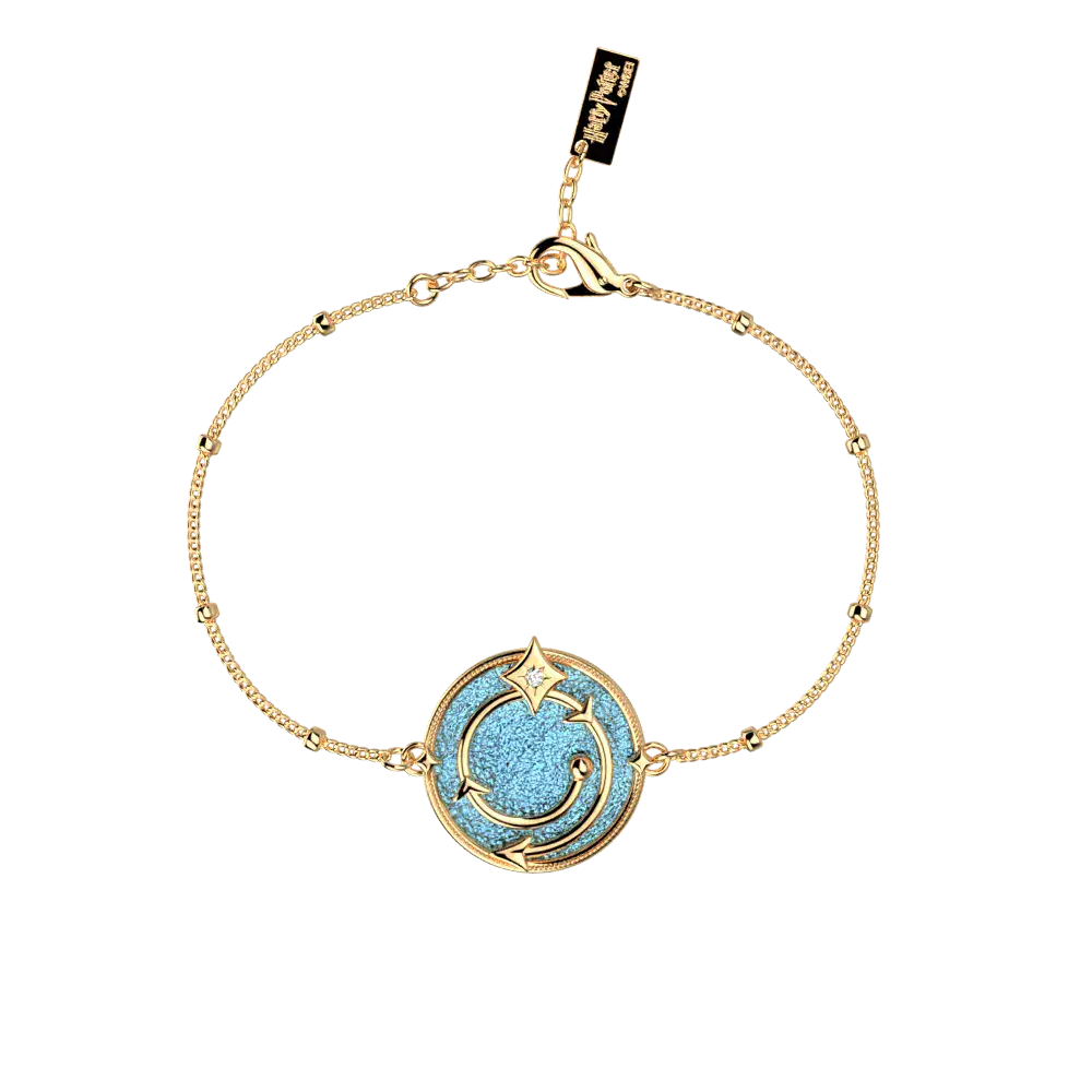 Bracelet Chaîne Enchantement Harry Potter - Doré - Licence officielle Warner Bros. - La boutique Aux 2 Balais