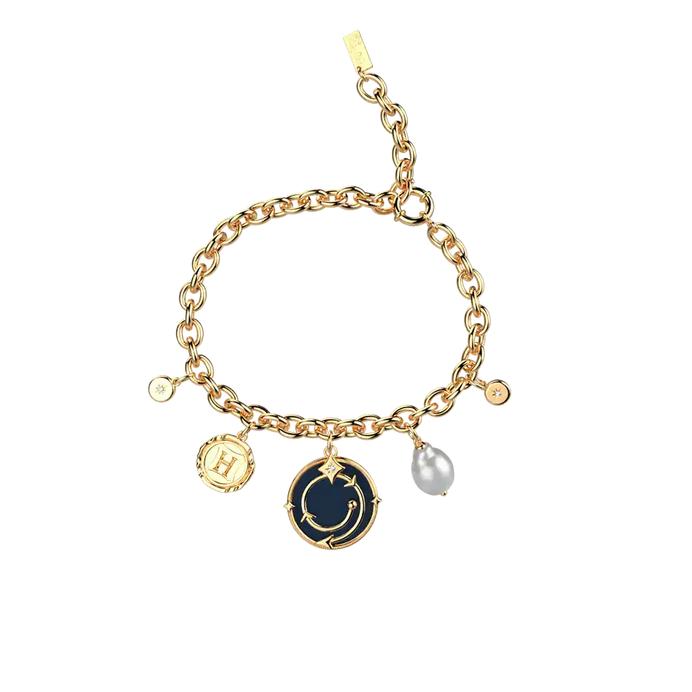 Bracelet Chaîne Enchantement Harry Potter - Doré - Licence officielle Warner Bros. - La boutique Aux 2 Balais