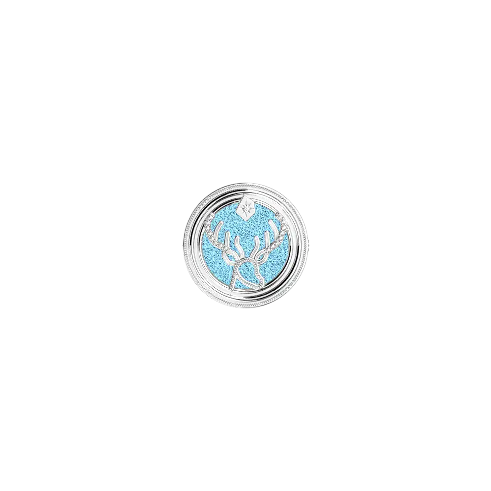 Broche Patronus Cerf Harry Potter - Argentée - Licence officielle Warner Bros. - La boutique Aux 2 Balais