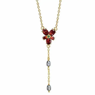 Collier Cristal Hermione Rouge La Boutique Aux 2 Balais