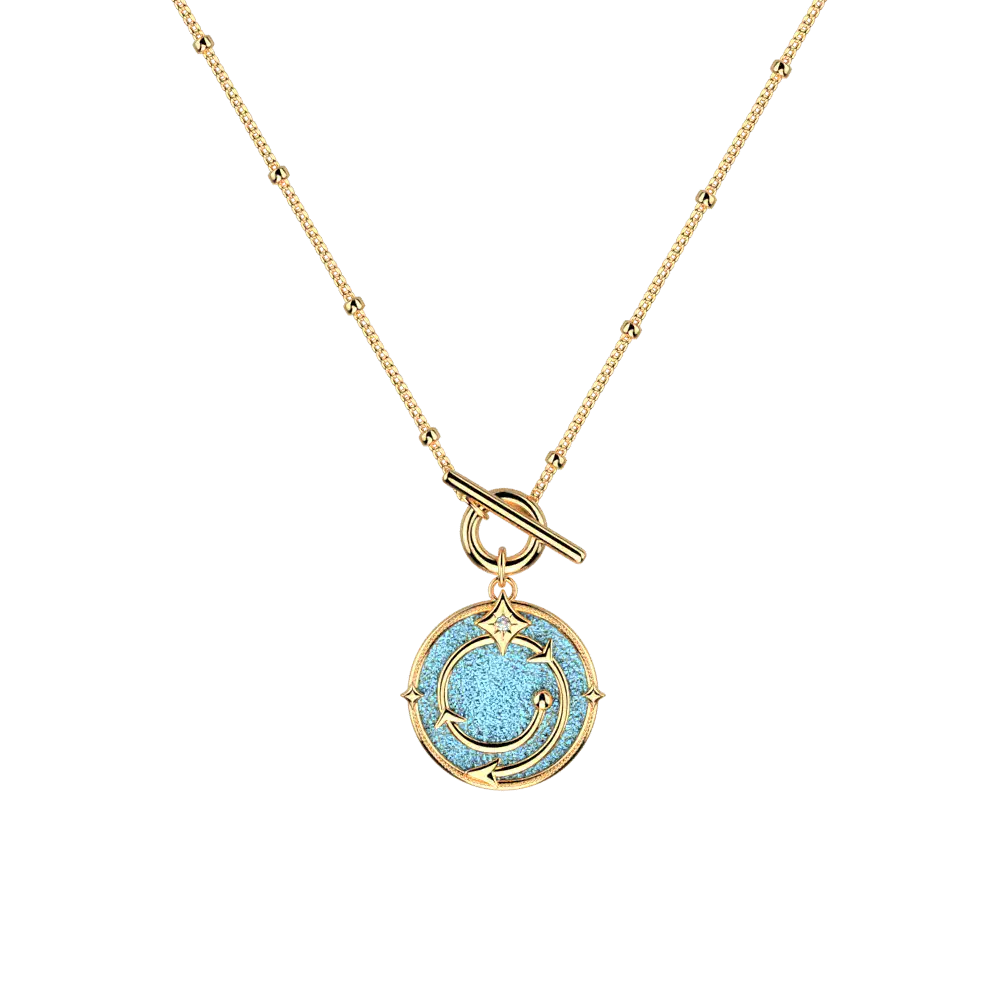 Collier Enchantement Harry Potter - Doré - Licence officielle Warner Bros. - La boutique Aux 2 Balais