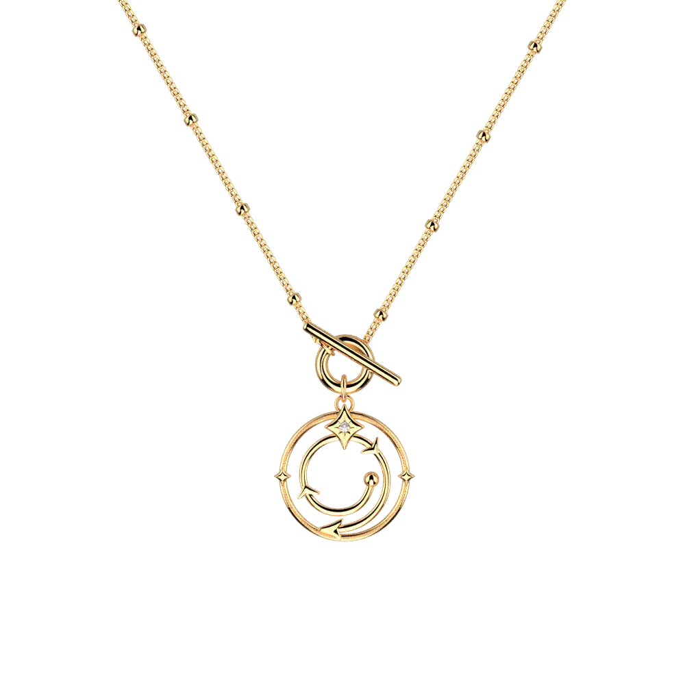 Collier Enchantement Harry Potter - Doré - Licence officielle Warner Bros. - La boutique Aux 2 Balais