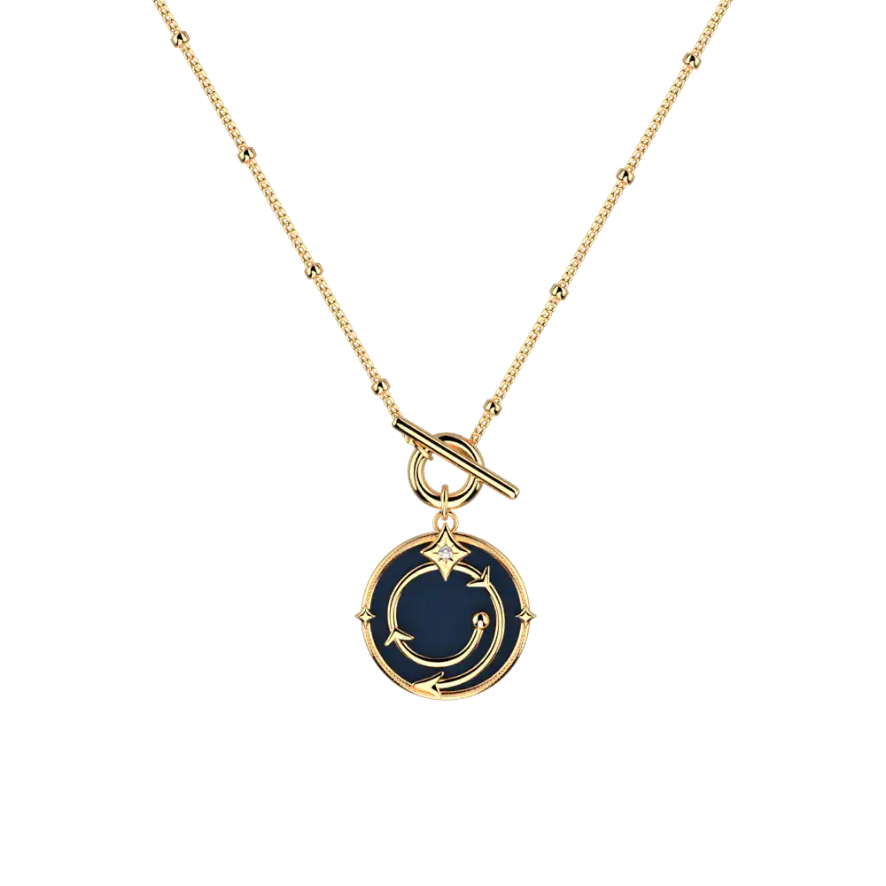 Collier Enchantement Harry Potter - Doré - Licence officielle Warner Bros. - La boutique Aux 2 Balais