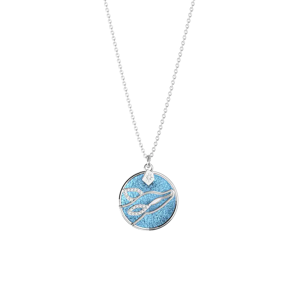 Collier Patronus Biche Harry Potter - Argenté - Licence officielle Warner Bros. - La boutique Aux 2 Balais