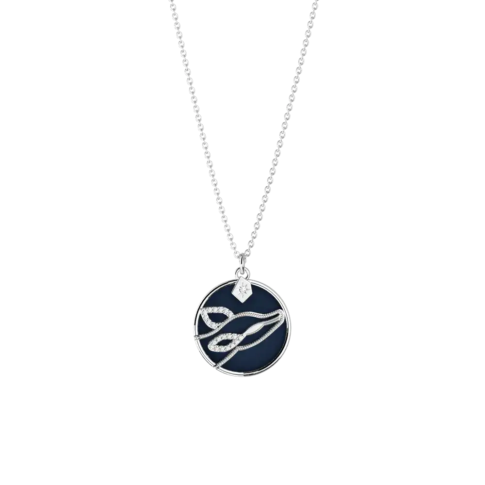 Collier Patronus Biche Harry Potter - Argenté - Licence officielle Warner Bros. - La boutique Aux 2 Balais