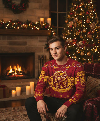 Pull Noël Harry Potter Gryffondor Quidditch - Unisexe